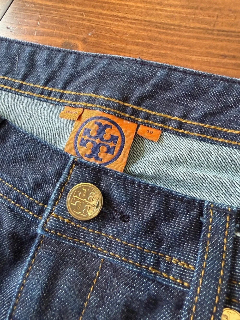 Tory Burch Straight Leg Cropped Jean - Size 30